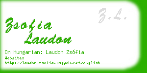 zsofia laudon business card
