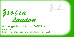 zsofia laudon business card
